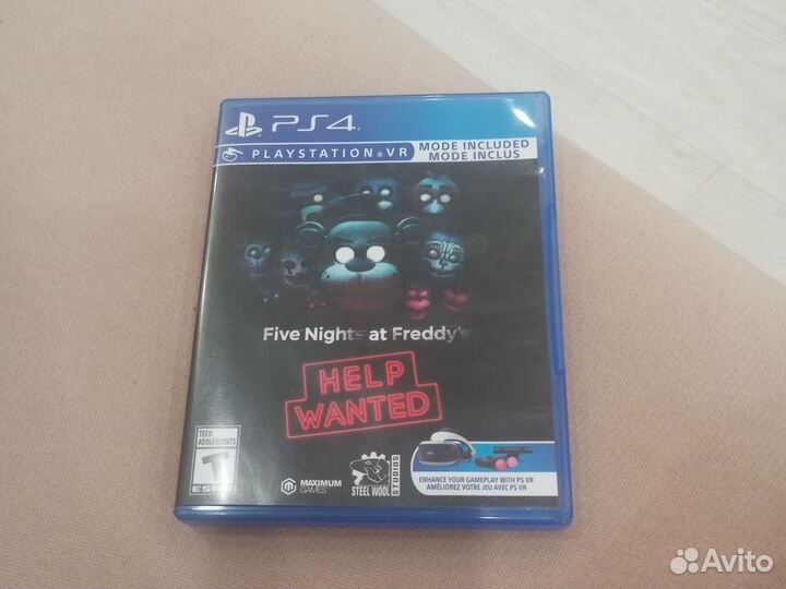 5 ночей с фредди help wanted диск на 4PS