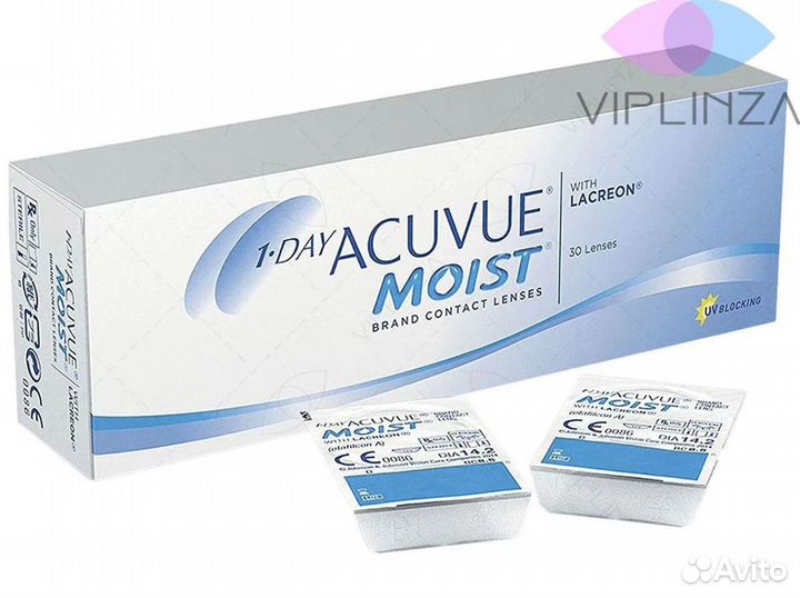 Контактные лины Acuvue Moist 1 day гарантия