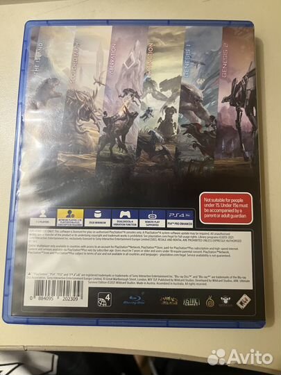 Диск ps 4 ARK