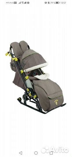 Детские санки коляска nika