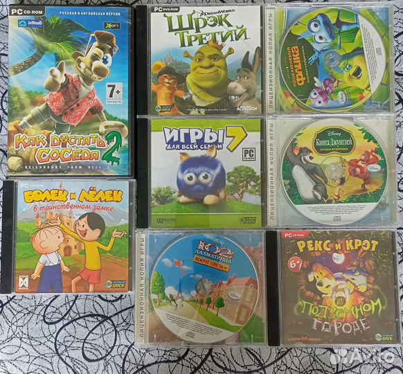 Игры для пк на дисках, детские игры