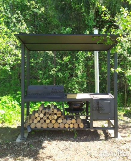 Мангал в стиле loft