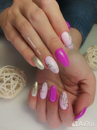 Маникюр, Shellac, педикюр, наращивание ногтей