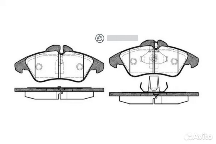 Remsa 0578.00 578 00 колодки дисковые перед \MB Vito/Sprinter 208D/308D, VW LT 28-35 95