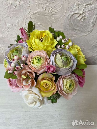 Цветы из холодного фарфора