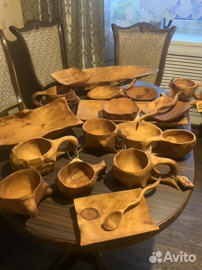 Деревянный поднос из сибирсого кедра