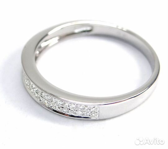 Золотое кольцо Дорожка с бриллиантами