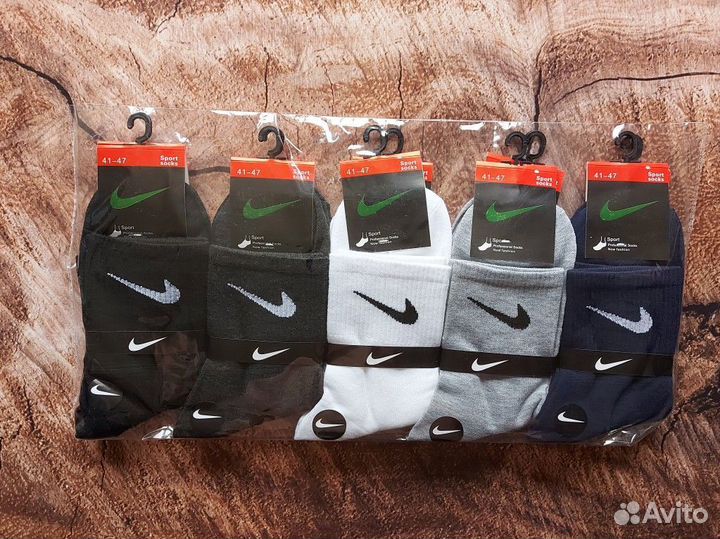 Носки Nike Adidas Jordan белые