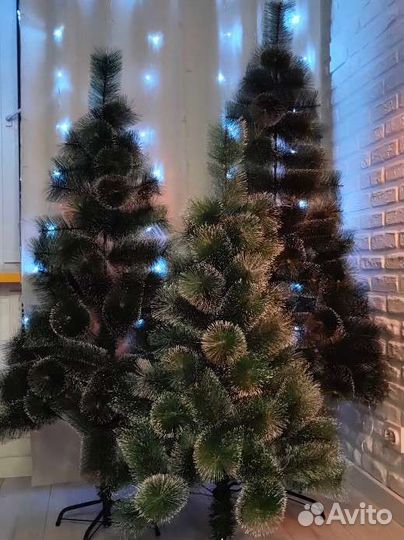 Искусственные ёлки, новогодние елки + гирлянда