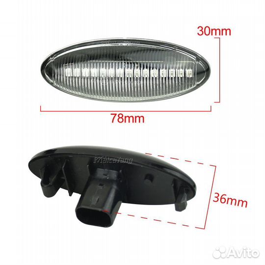 Динамические поворотники Toyota RAV4 Corolla Yaris