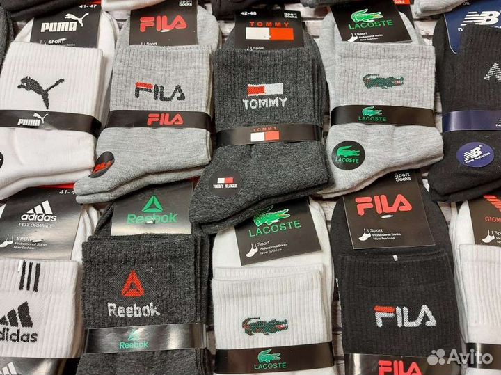 Носки Nike Adidas Puma Reebok