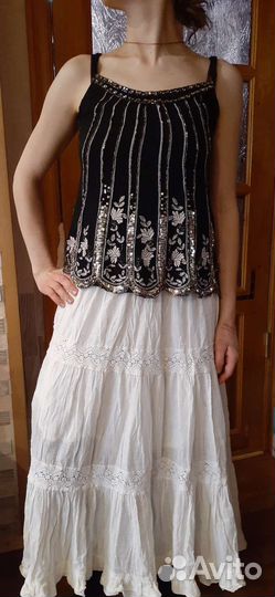 Майка,топ из нат.шелка в работу