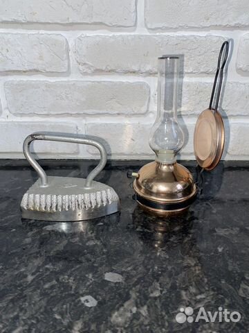 Утюжок манжетный ссср, керосиновая лампа сувенир