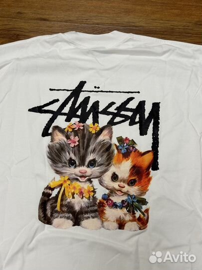 Лонгслив Stussy SS23 Kittens белый