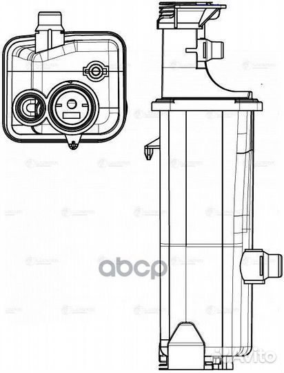 Бачок расширит. охл. жидкости для а/м BMW X5 LE