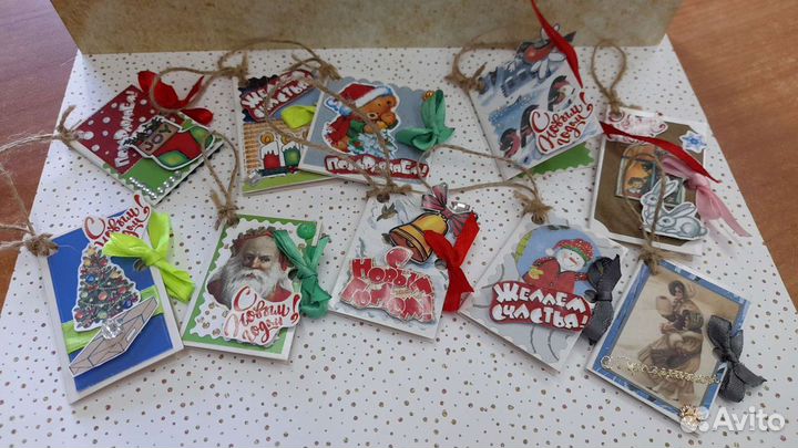 Новогодние мини- открытки с предсказаниями,как игр
