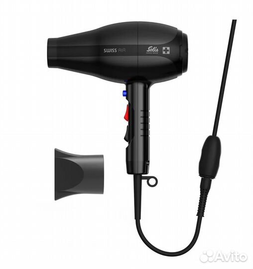 Фен Solis Swiss Air Black 360, черный