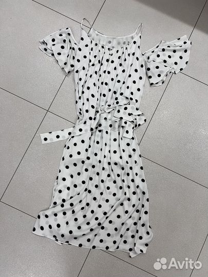 Платье женское 44 46 в горох