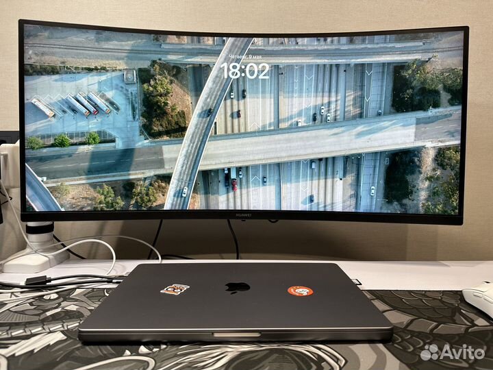 Монитор Huawei Mateview GT 34' 165 гц (ZQE-CBA)