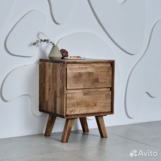 Тумба прикроватная деревянная Fusion массив дерева