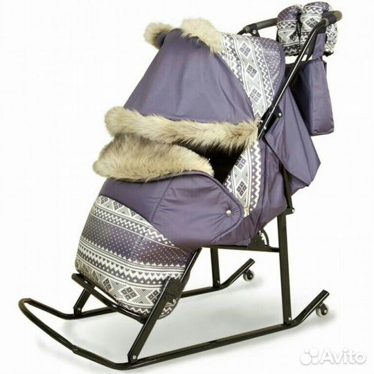 Детские санки коляска