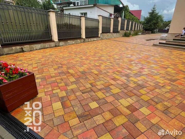 Тротуарная плитка, бордюры, газонная решетка