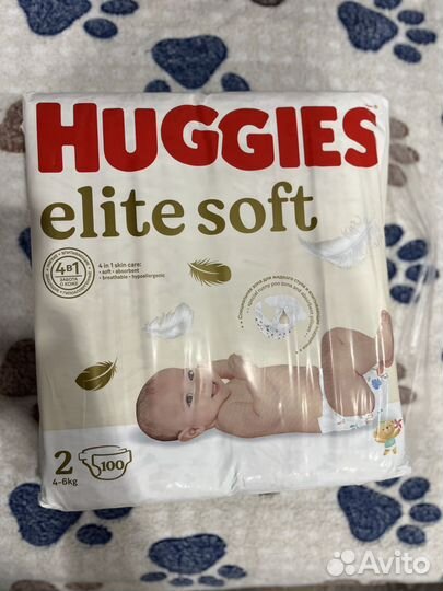 Подгузники трусики huggies elite soft 2
