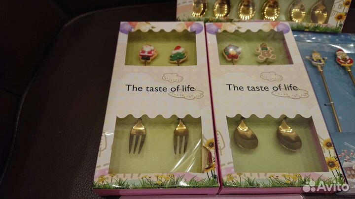 Набор новогодних ложек и вилок