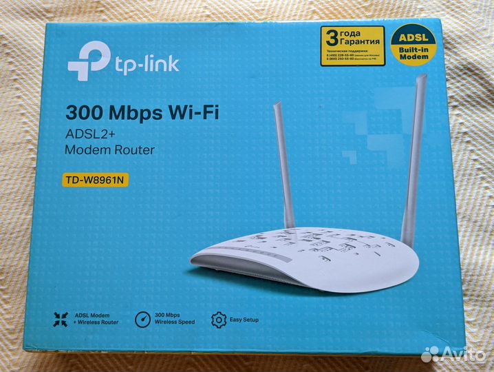 Wifi Роутер adsl TP-Link TD-W8961N