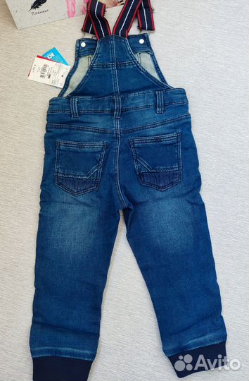 Джинсовый комбинезон 86см