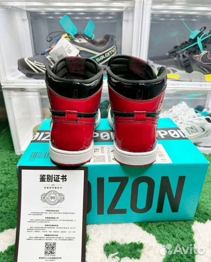 Кроссовки Nike Air Jordan 1 High Bred Patent