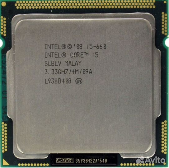 Процессор intel core i5 660