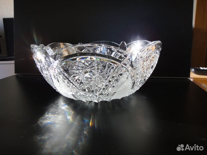 Салатники фруктовницы хрустальные