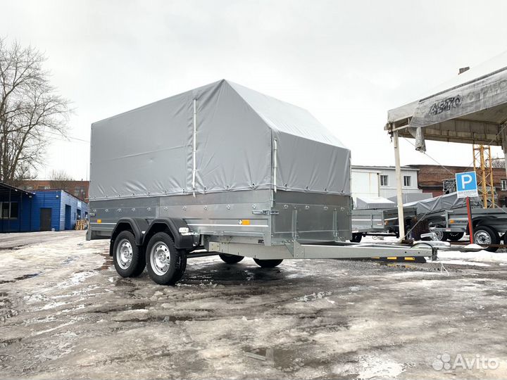 Прицеп сст 7132-11-Ш (Борт-Аппарель и Подъемный бо