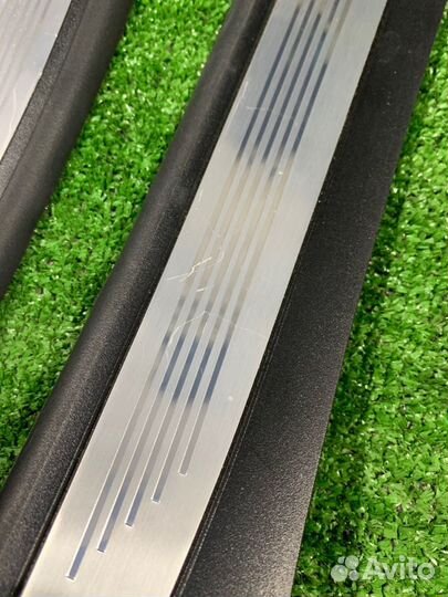 Накладки на внутренние порожки М задние Bmw 5 E60