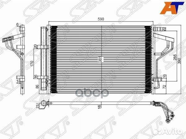 Радиатор кондиционера I30 12- / elantra 10- / K