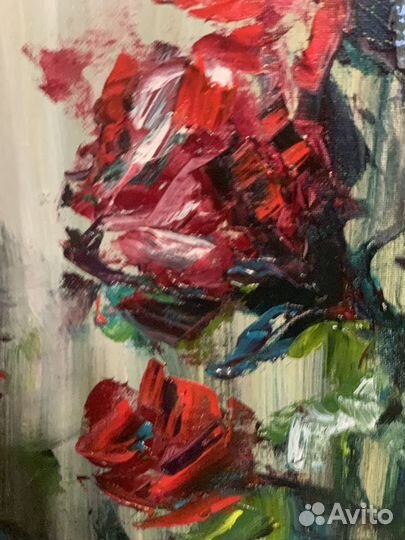 Картина «Розы в саду»