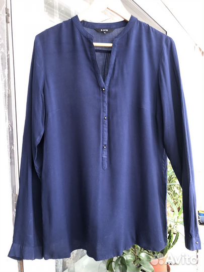 Блузка женская 50 размер, темносинего цвета