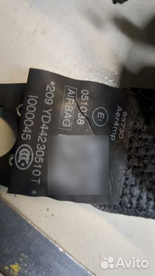 Ремень безопасности Audi A8 (D4), 2011