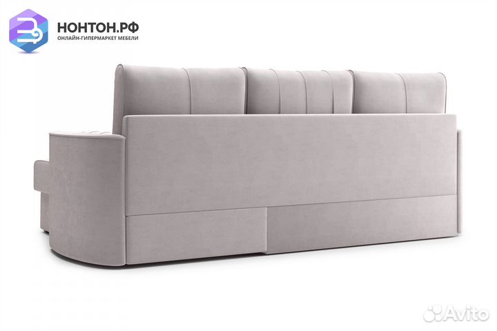 Диван угловой дельфин Колибри бежевый