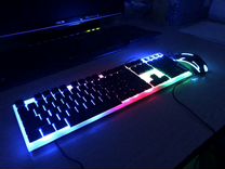 Игровая клавиатура + мышь с подсветкой