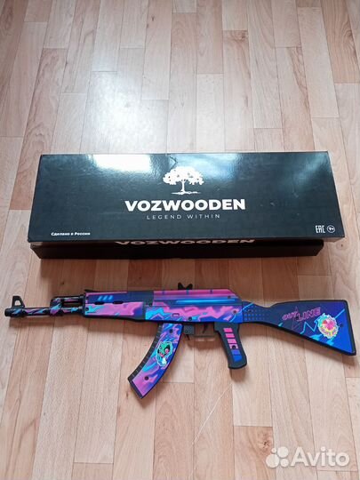 Деревянный автомат AK-47 wozwooden