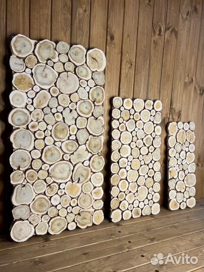 Панно из можжевельника 80х40 см