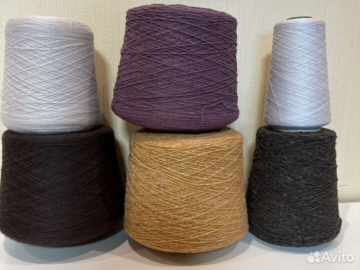 Бобинная пряжа меринос Италия