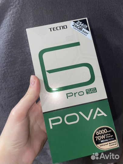 TECNO Pova 6 Pro 5G, 12/256 ГБ