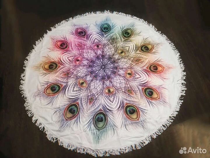 Круглое пляжное полотенце