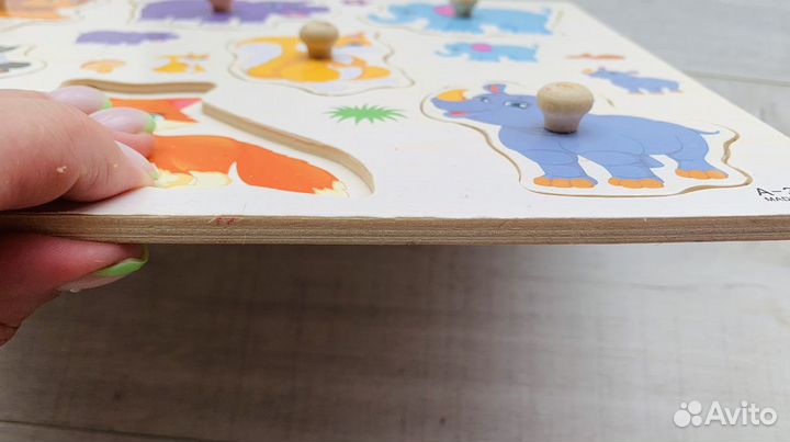 Пазлы вкладыши бизиборд для малышей