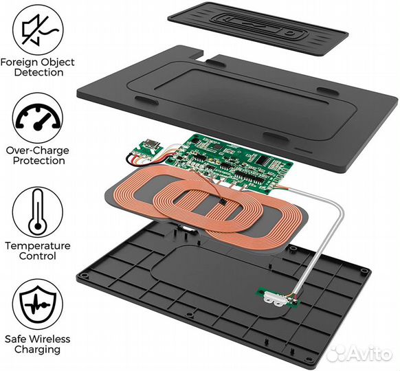 Беспроводная зарядка Toyota camry 70 2018-2022
