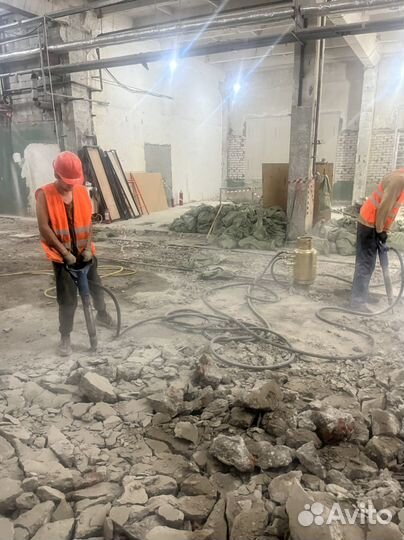 Аренда компрессора с отбойными молотками.Продувка