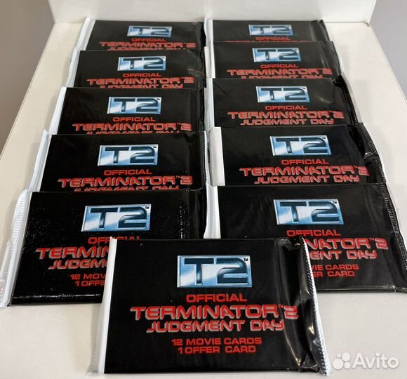 Терминатор 2 Terminator наклейки карточки 1991